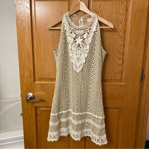 Anthropologie A’reve Elegant Lace Sleeveless Dress